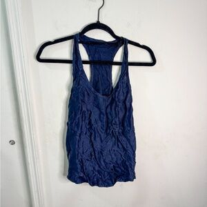 NWOT Harper Wilde Navy Blue Women's Pajama Racerback Tank Top, size XS